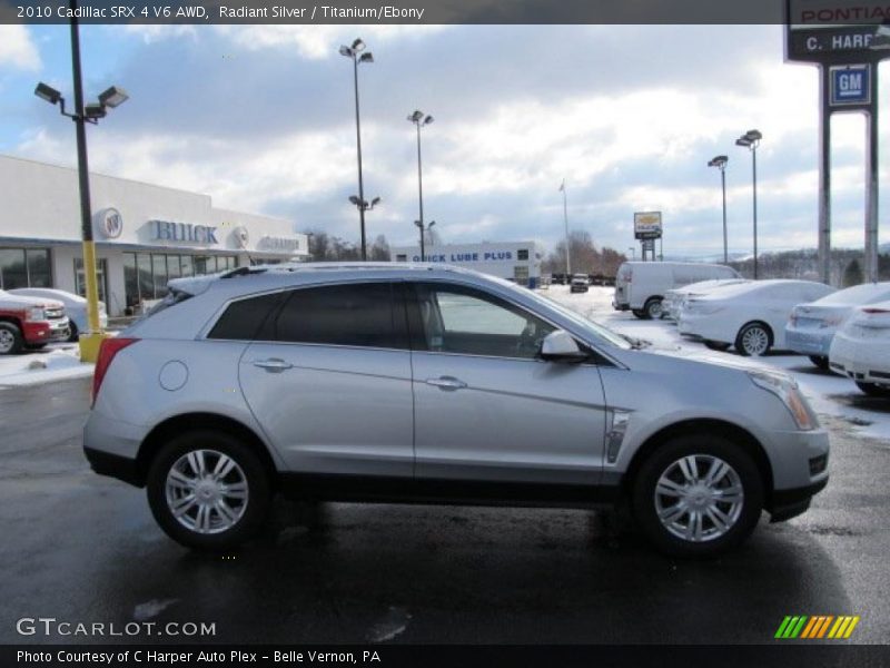 Radiant Silver / Titanium/Ebony 2010 Cadillac SRX 4 V6 AWD