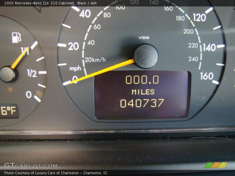 Black / Ash 2003 Mercedes-Benz CLK 320 Cabriolet