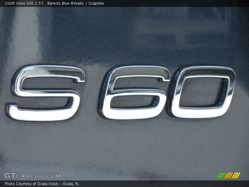 Barents Blue Metallic / Graphite 2008 Volvo S60 2.5T