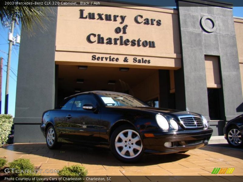 Black / Ash 2003 Mercedes-Benz CLK 320 Cabriolet
