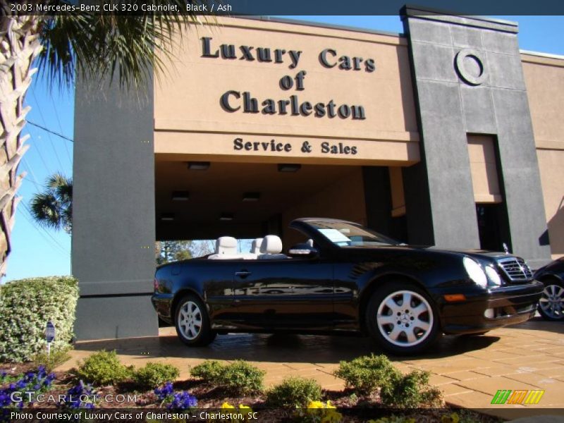 Black / Ash 2003 Mercedes-Benz CLK 320 Cabriolet