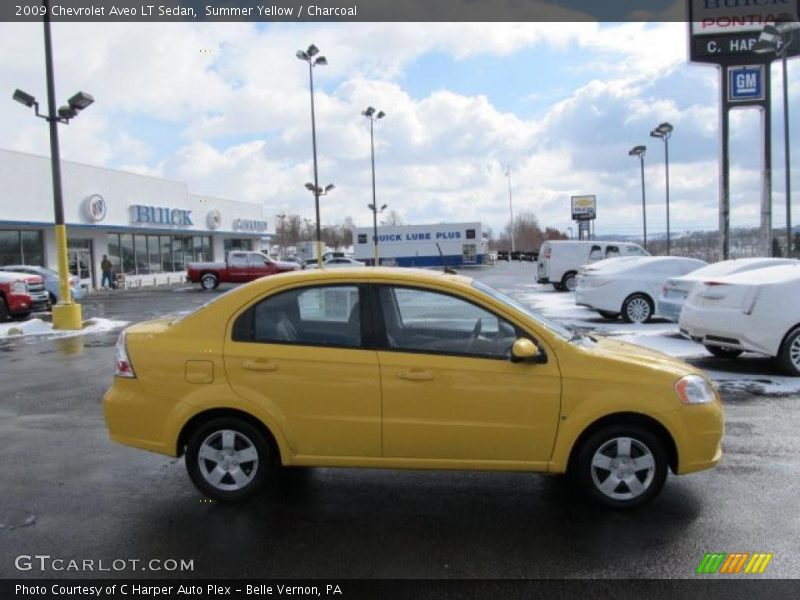 Summer Yellow / Charcoal 2009 Chevrolet Aveo LT Sedan
