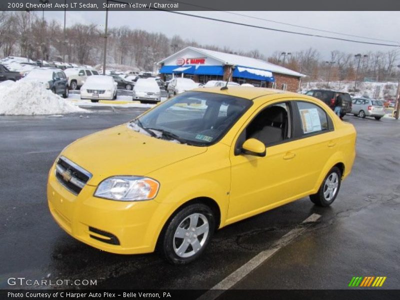 Summer Yellow / Charcoal 2009 Chevrolet Aveo LT Sedan