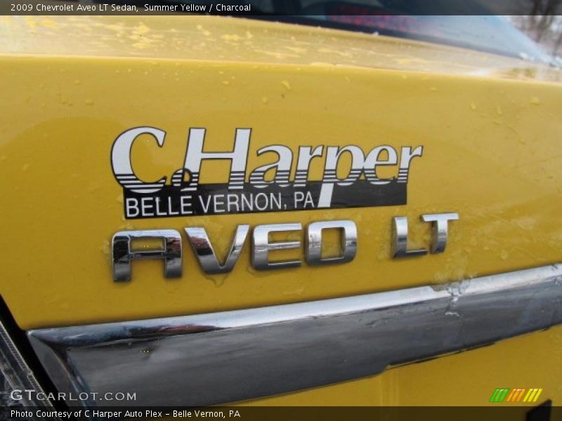 Summer Yellow / Charcoal 2009 Chevrolet Aveo LT Sedan
