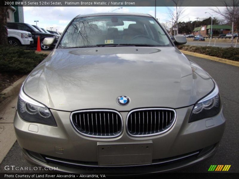 Platinum Bronze Metallic / Natural Brown 2008 BMW 5 Series 528xi Sedan