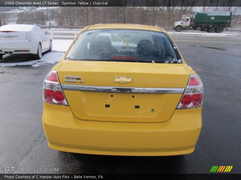 Summer Yellow / Charcoal 2009 Chevrolet Aveo LT Sedan