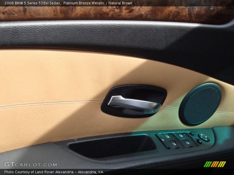 Platinum Bronze Metallic / Natural Brown 2008 BMW 5 Series 528xi Sedan
