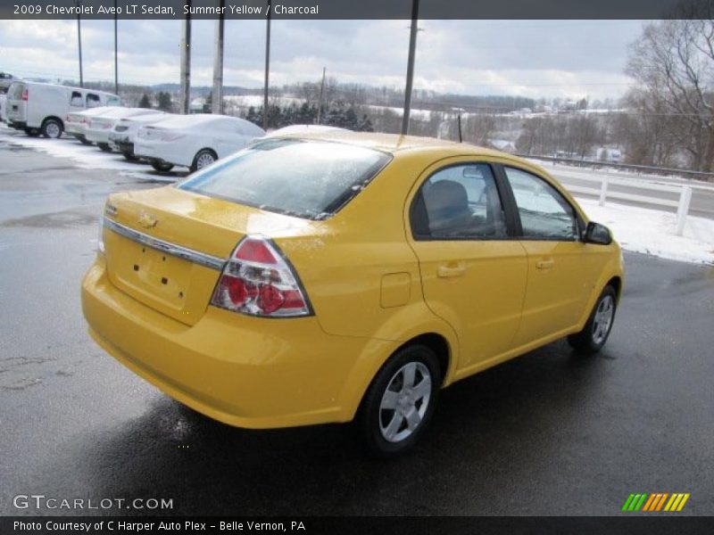 Summer Yellow / Charcoal 2009 Chevrolet Aveo LT Sedan