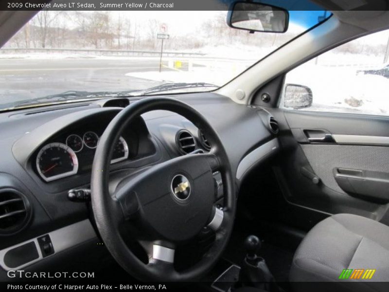 Summer Yellow / Charcoal 2009 Chevrolet Aveo LT Sedan