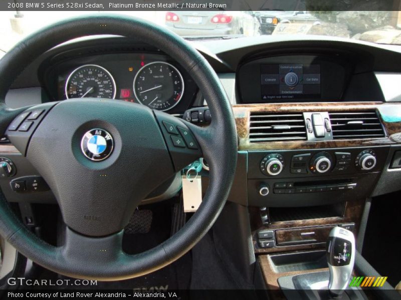 Platinum Bronze Metallic / Natural Brown 2008 BMW 5 Series 528xi Sedan