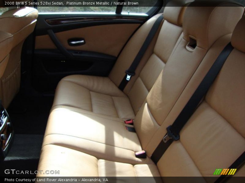  2008 5 Series 528xi Sedan Natural Brown Interior