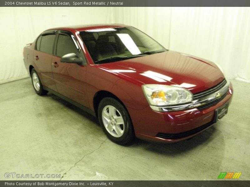 Sport Red Metallic / Neutral 2004 Chevrolet Malibu LS V6 Sedan