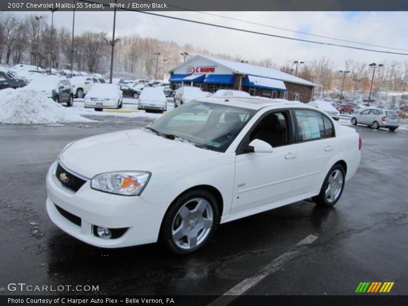 White / Ebony Black 2007 Chevrolet Malibu SS Sedan