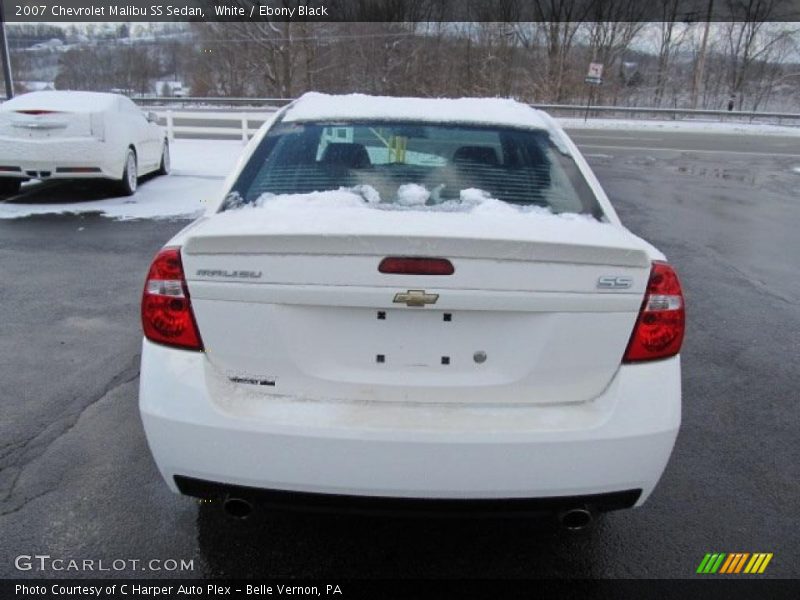 White / Ebony Black 2007 Chevrolet Malibu SS Sedan