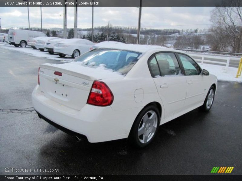 White / Ebony Black 2007 Chevrolet Malibu SS Sedan