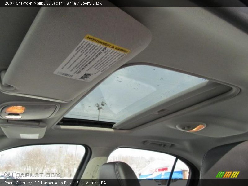 White / Ebony Black 2007 Chevrolet Malibu SS Sedan