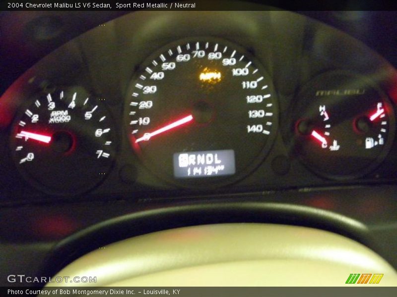 Sport Red Metallic / Neutral 2004 Chevrolet Malibu LS V6 Sedan