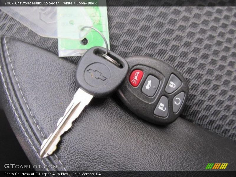 White / Ebony Black 2007 Chevrolet Malibu SS Sedan