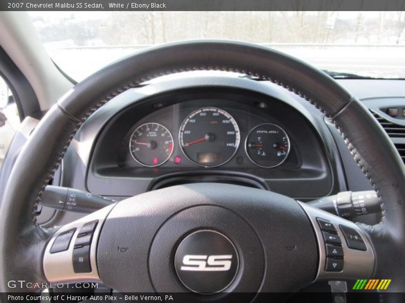 White / Ebony Black 2007 Chevrolet Malibu SS Sedan