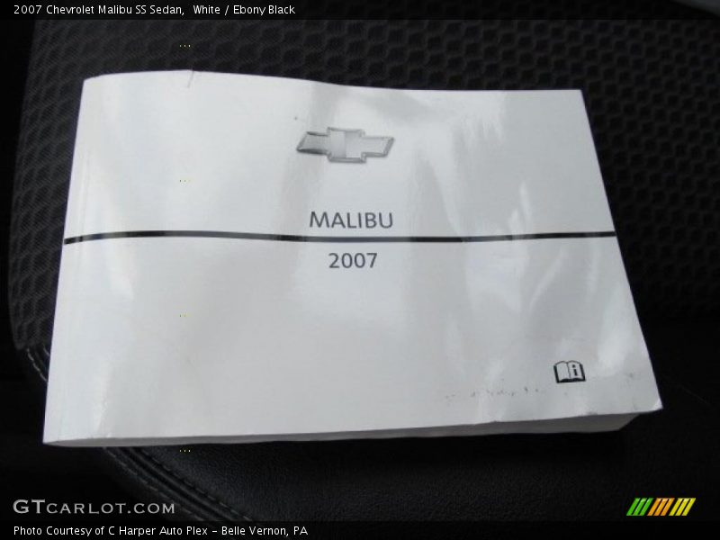 White / Ebony Black 2007 Chevrolet Malibu SS Sedan