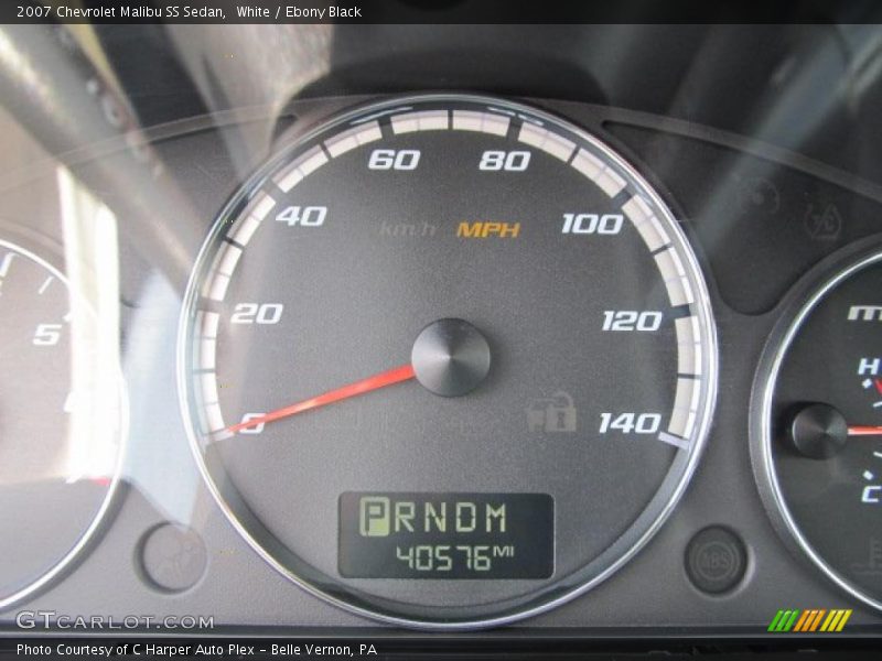 White / Ebony Black 2007 Chevrolet Malibu SS Sedan