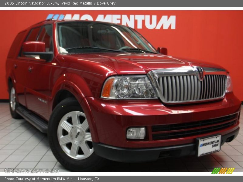 Vivid Red Metallic / Dove Grey 2005 Lincoln Navigator Luxury