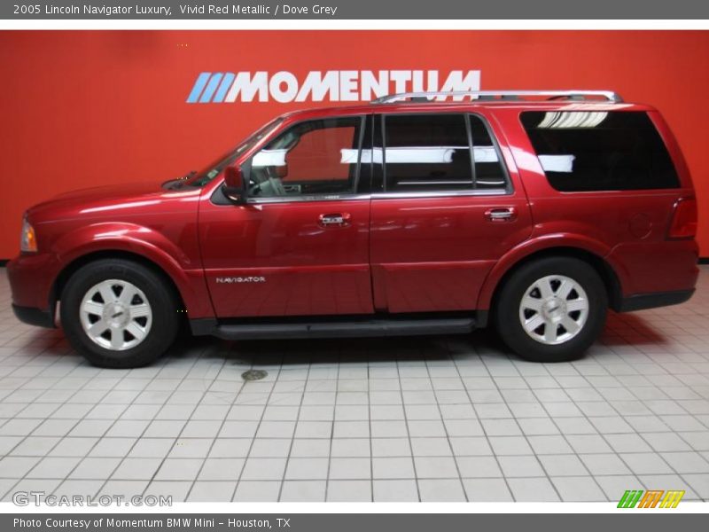 Vivid Red Metallic / Dove Grey 2005 Lincoln Navigator Luxury