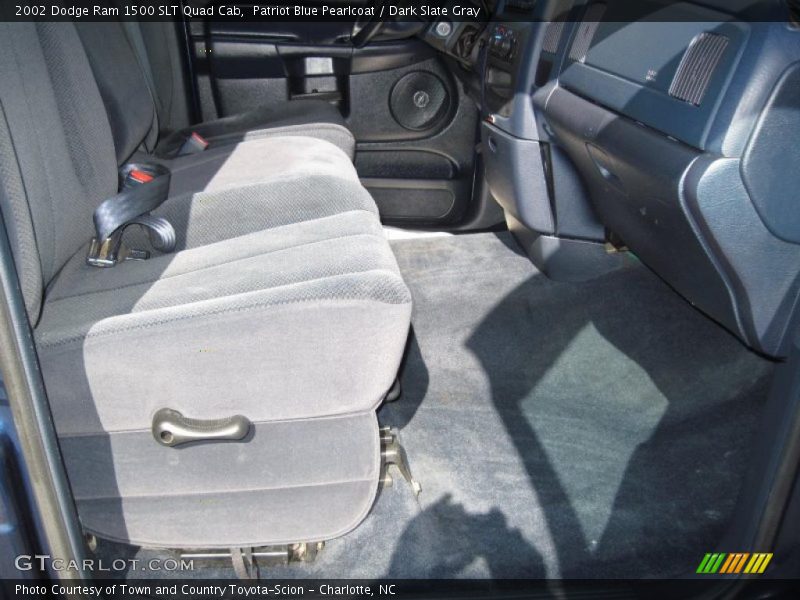 Patriot Blue Pearlcoat / Dark Slate Gray 2002 Dodge Ram 1500 SLT Quad Cab