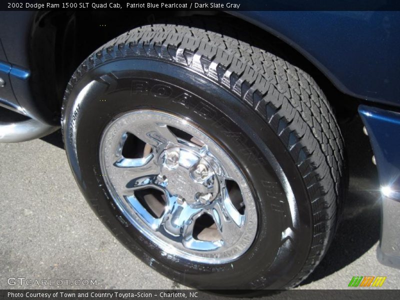Patriot Blue Pearlcoat / Dark Slate Gray 2002 Dodge Ram 1500 SLT Quad Cab