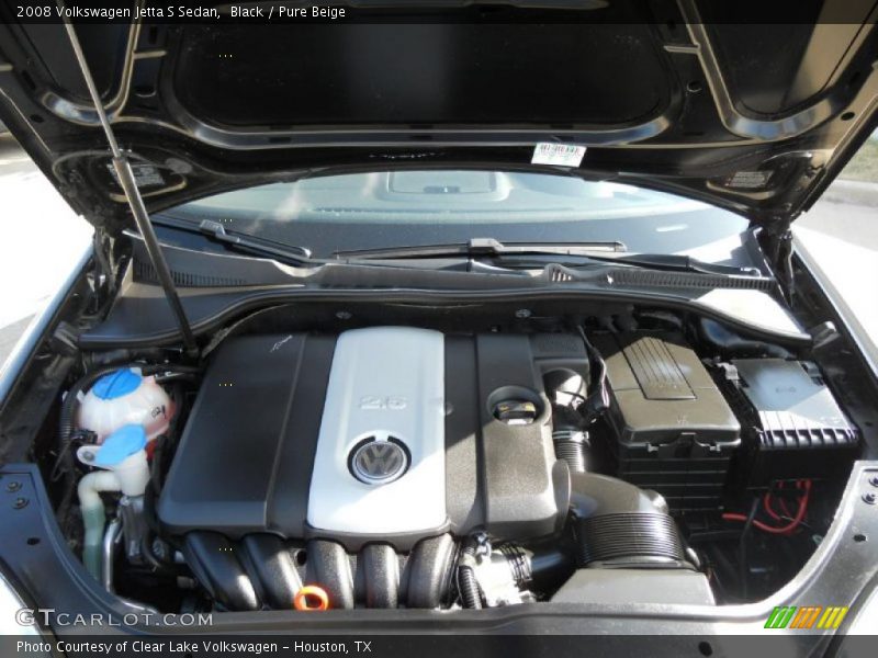 Black / Pure Beige 2008 Volkswagen Jetta S Sedan