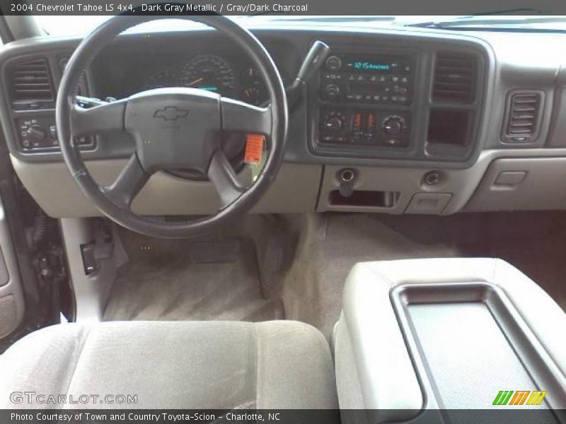 Dark Gray Metallic / Gray/Dark Charcoal 2004 Chevrolet Tahoe LS 4x4