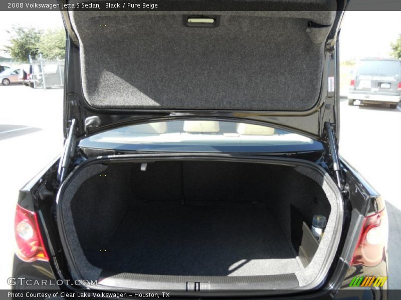 Black / Pure Beige 2008 Volkswagen Jetta S Sedan