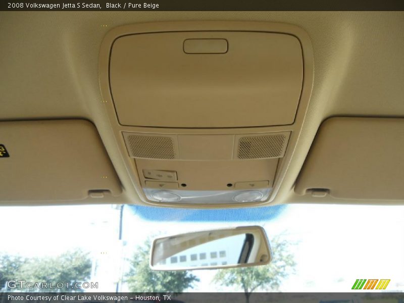 Black / Pure Beige 2008 Volkswagen Jetta S Sedan