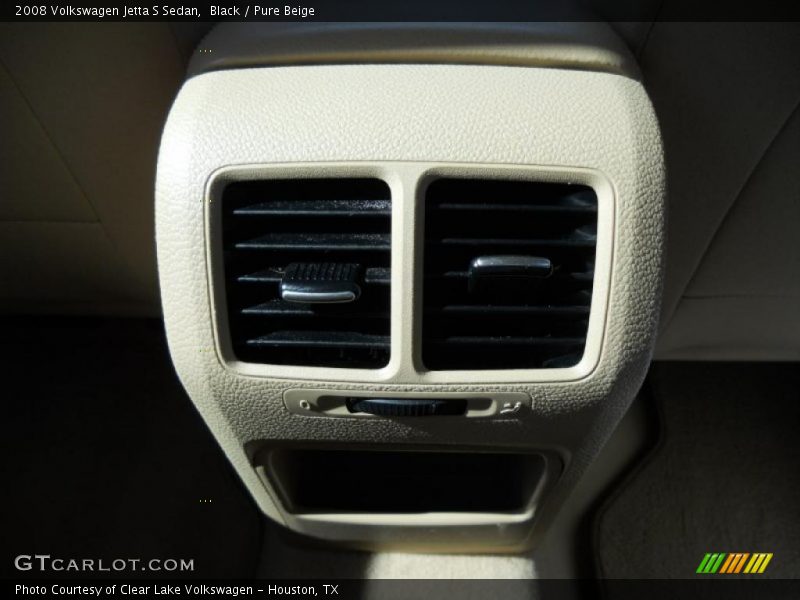Black / Pure Beige 2008 Volkswagen Jetta S Sedan