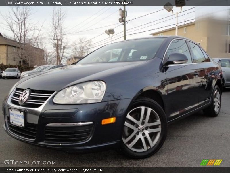 Blue Graphite Metallic / Anthracite Black 2006 Volkswagen Jetta TDI Sedan