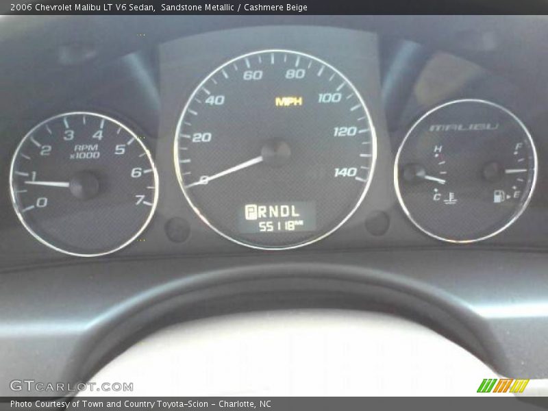 Sandstone Metallic / Cashmere Beige 2006 Chevrolet Malibu LT V6 Sedan