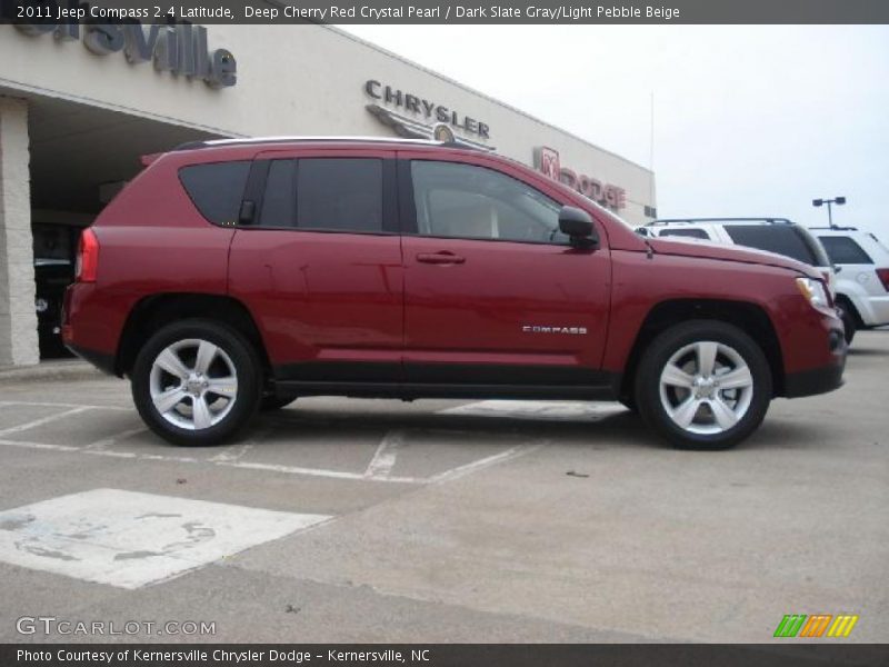 Deep Cherry Red Crystal Pearl / Dark Slate Gray/Light Pebble Beige 2011 Jeep Compass 2.4 Latitude