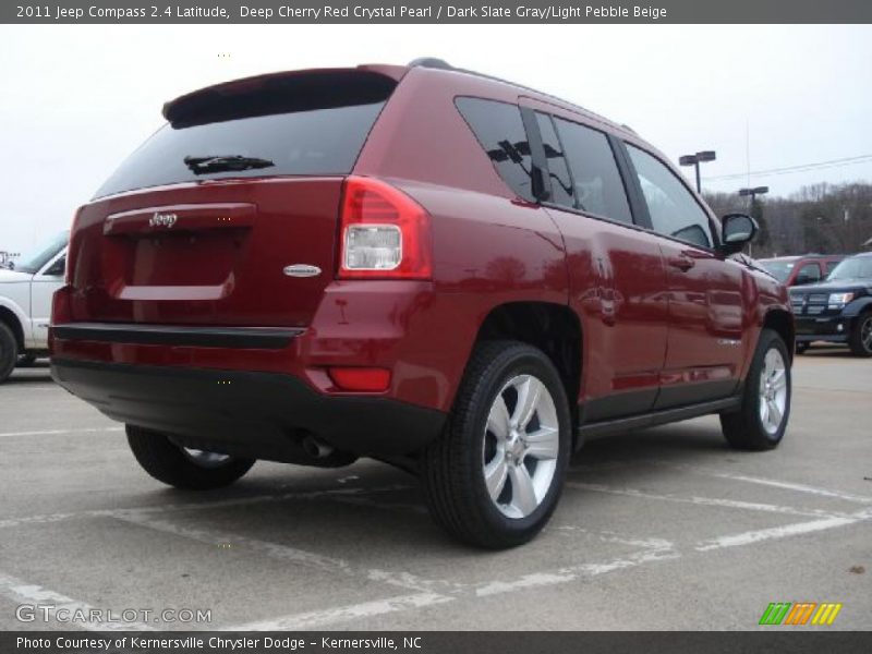 Deep Cherry Red Crystal Pearl / Dark Slate Gray/Light Pebble Beige 2011 Jeep Compass 2.4 Latitude