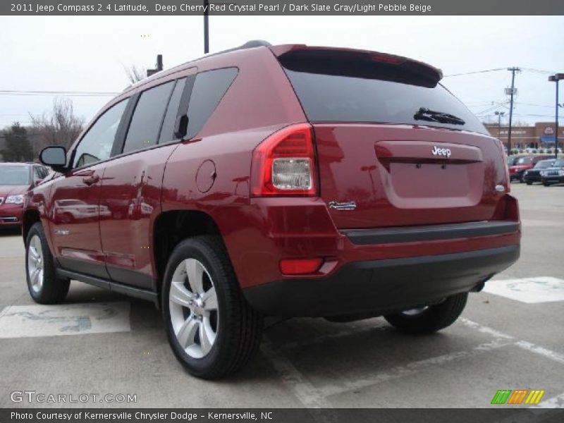 Deep Cherry Red Crystal Pearl / Dark Slate Gray/Light Pebble Beige 2011 Jeep Compass 2.4 Latitude