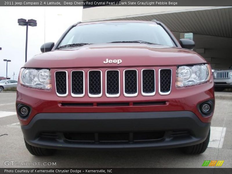 Deep Cherry Red Crystal Pearl / Dark Slate Gray/Light Pebble Beige 2011 Jeep Compass 2.4 Latitude