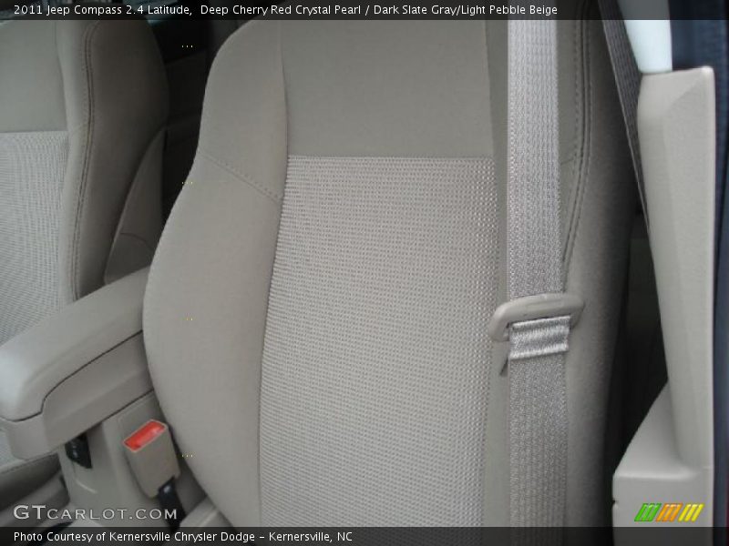 Deep Cherry Red Crystal Pearl / Dark Slate Gray/Light Pebble Beige 2011 Jeep Compass 2.4 Latitude