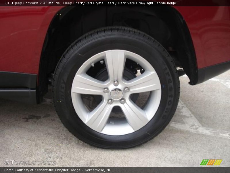 Deep Cherry Red Crystal Pearl / Dark Slate Gray/Light Pebble Beige 2011 Jeep Compass 2.4 Latitude