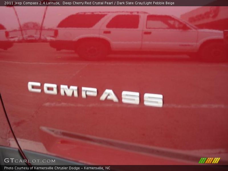 Deep Cherry Red Crystal Pearl / Dark Slate Gray/Light Pebble Beige 2011 Jeep Compass 2.4 Latitude