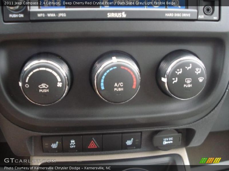 Deep Cherry Red Crystal Pearl / Dark Slate Gray/Light Pebble Beige 2011 Jeep Compass 2.4 Latitude