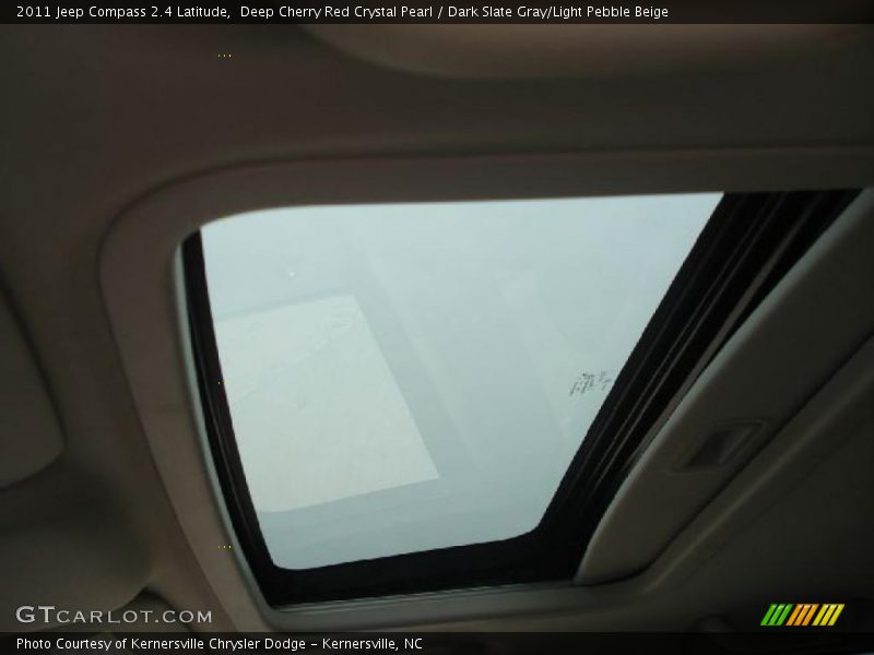 Deep Cherry Red Crystal Pearl / Dark Slate Gray/Light Pebble Beige 2011 Jeep Compass 2.4 Latitude