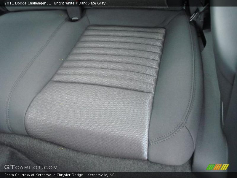 Bright White / Dark Slate Gray 2011 Dodge Challenger SE