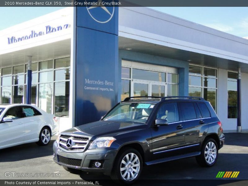 Steel Grey Metallic / Grey/Black 2010 Mercedes-Benz GLK 350
