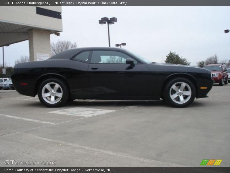 Brilliant Black Crystal Pearl / Dark Slate Gray 2011 Dodge Challenger SE