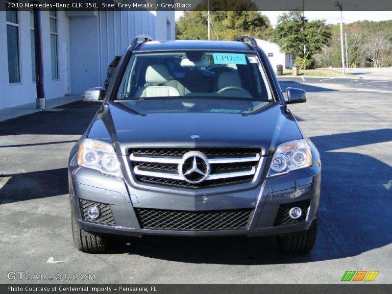 Steel Grey Metallic / Grey/Black 2010 Mercedes-Benz GLK 350