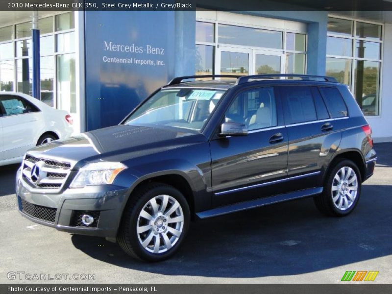 Steel Grey Metallic / Grey/Black 2010 Mercedes-Benz GLK 350